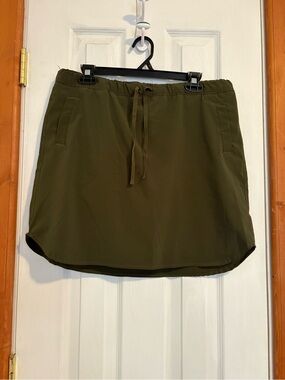 Dark Green Athletic Skirt | High-Waisted Sporty Mini Skirt